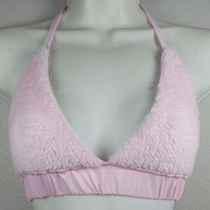 Pink Fuzzy Bra